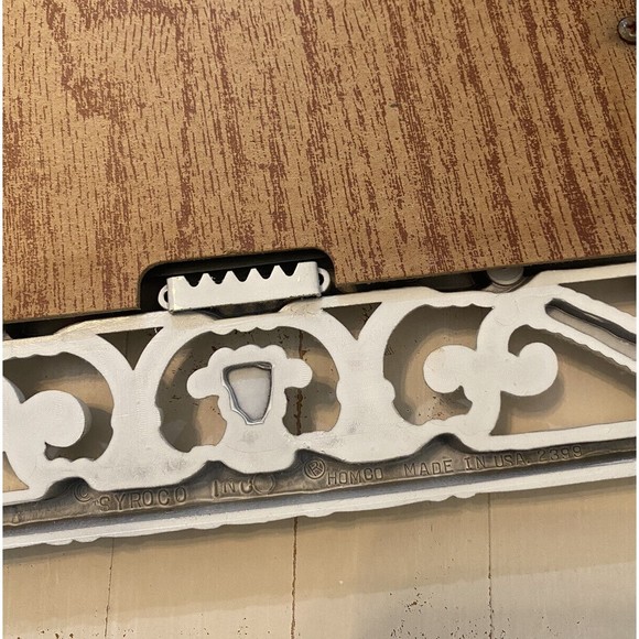 Vintage Mid Century Modern Homco Syroco White Mirror 14.5X12.5 Used - Picture 7 of 8